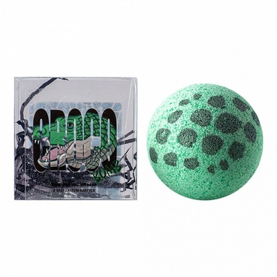 Laboratory Katrin Animal Croco bomb - Бурлящий шар для ванн с экстрактом кактуса, 130 г (Зеленый) 