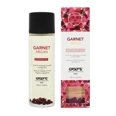 Exsens Garnet Argan - Органическое массажное масло с камнями, 100 мл (арган) 