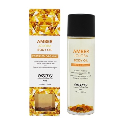 Exsens Amber Jojoba - Органическое массажное масло с камнями, 100 мл (жожоба) 