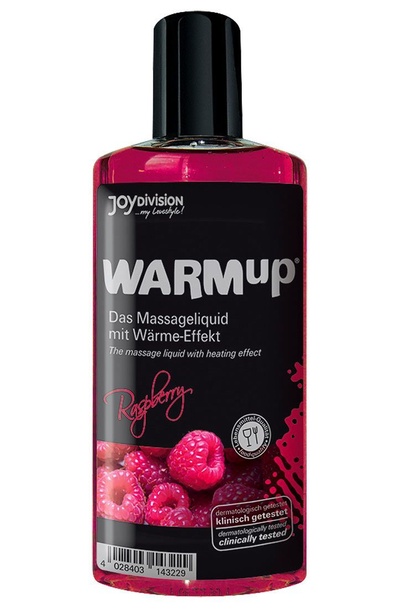 JoyDivision WARMup raspberry - Согревающий массажный гель с ароматом и вкусом малины, 150 мл JoyDivision, Германия 