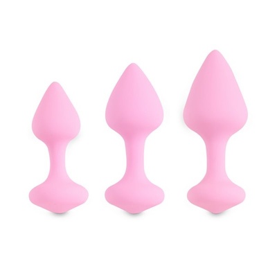 FeelzToys Bibi Butt Plug Set - Набор анальных плагов (розовый) 