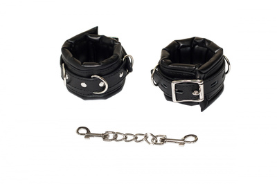 Lola Games Party Hard Masquerade наручники с пряжками, 35 см (чёрный) (Черный) 