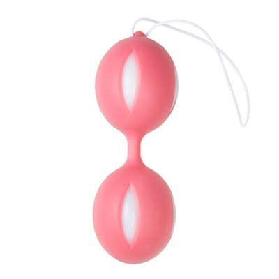 EasyToys Wiggle Duo Kegel Ball - Двойные вагинальные шарики, 19х3.6 (розовый) 