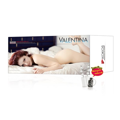 Valentina auto - Мастурбатор 3D вагина анус с вибрацией, 50 см (телесный) KOKOS 