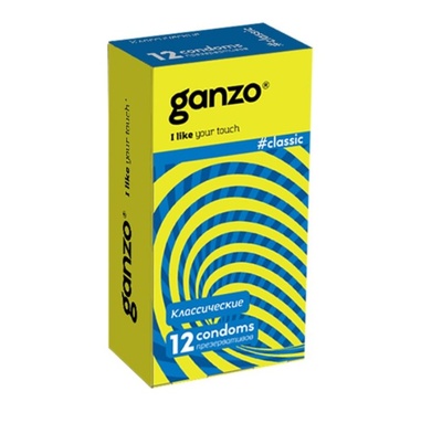 Ganzo Classic - Классические презервативы, №12 (Прозрачный) 
