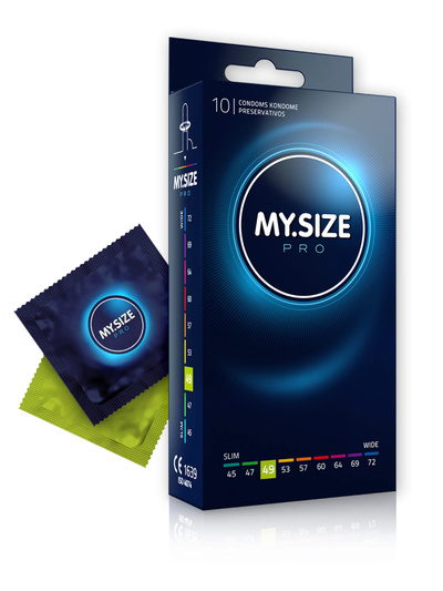 My.Size PRO 49 - Латексные презервативы, размер 49 (10 шт) (Прозрачный) 
