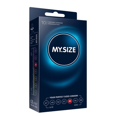 My.Size PRO 60 - Латексные презервативы, размер 60 (10 шт) (Прозрачный) 