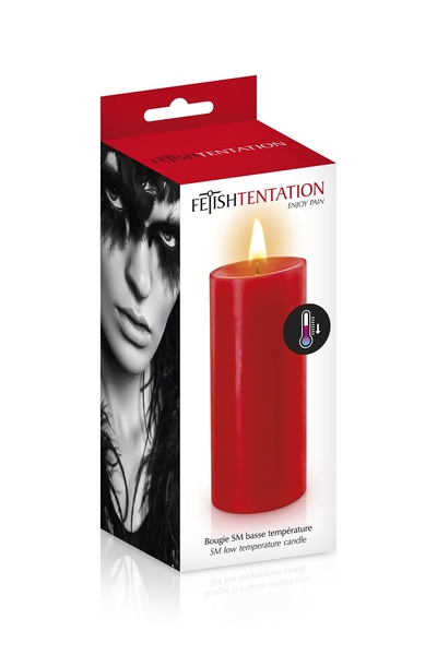 Fetish Tentation - Низкотемпературная свеча для ваксплея, 10 см (красный) Concorde 