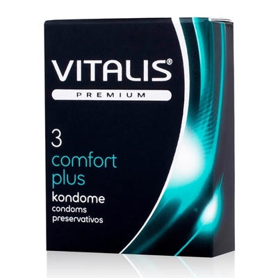 Презервативы VITALIS №3 Comfort plus (Прозрачный) 