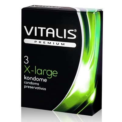Презервативы VITALIS №3 Extra large (Прозрачный) 