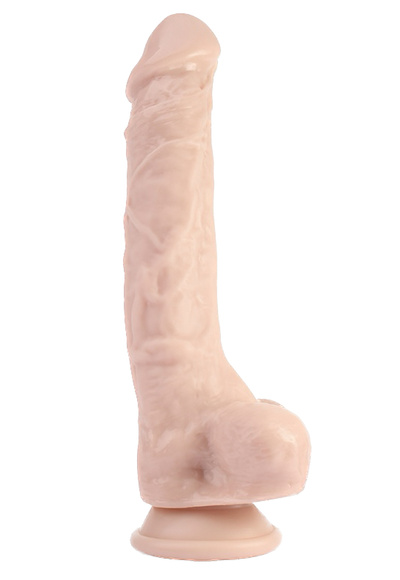 CNT Sex Pleaser Dildo реалистичный фаллоимитатор с мошонкой и присоской, 24.4х4.6 см (телесный) 
