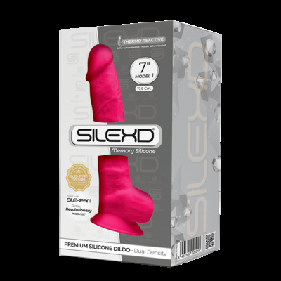SileXD MODEL 1 - Фаллоимитатор на присоске, 17,7 см (розовый) 
