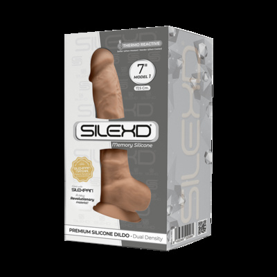 SileXD MODEL 1 - Фаллоимитатор на присоске, 17,7 см (телесный) 