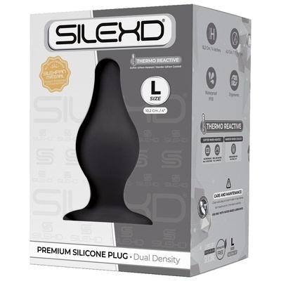 SileXD Model 2 - Анальная пробка, 10,2 см (черный) 