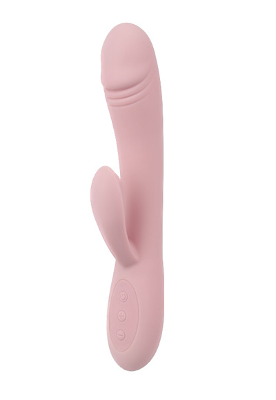 CNT Rabbit G Pink перезаряжаемый вибратор кролик с реалистичной головкой, 20х3.6 см (розовый) (Светло-розовый) 