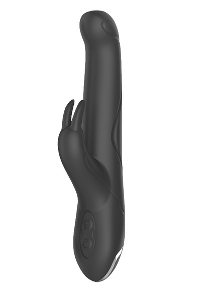 CNT Pleaser Rabbit перезаряжаемый вибратор кролик, 2.5х3.6 см (чёрный) (Черный) 