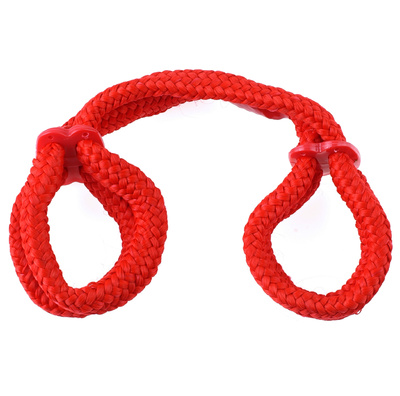 3867-15 PD ЭМ / Фиксация унисекс красная Silk Rope Love Cuffs PipeDream, США (Красный) 