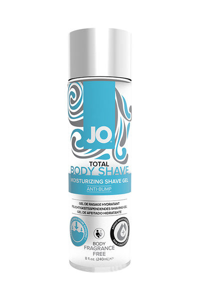 Гель для интимного бритья без раздражений / JO Total Body Shave Anti-Bump - Fragrance Free 8oz - 240 System JO 