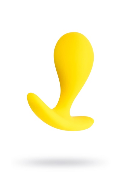 Анальная втулка ToDo by Toyfa Blob, водонепроницаемая, силикон, желтая, 5,5 см, Ø 2,1 см (Желтый) 