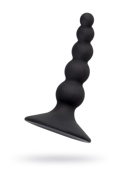 Анальная втулка POPO Pleasure by TOYFA Bootes, силикон, черная, 10 см, Ø 2,5 см (Черный) 