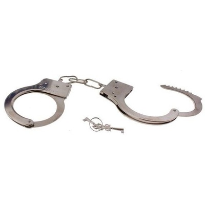 Сима-Ленд - Металлические наручники с ключами (Серебристый) 