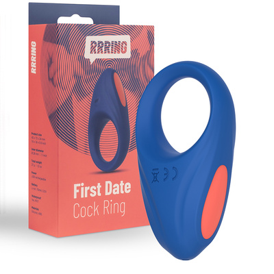 Кольцо эрекционное RRRING First Date Cock Ring FeelzToys (Нидерланды) (Синий) 