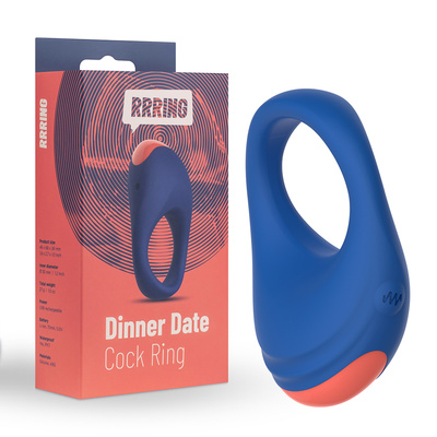 Кольцо эрекционное RRRING Dinner Date Cock Ring FeelzToys (Нидерланды) (Синий) 
