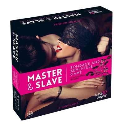 Игра эротическая для двоих Master & Slave Bondage Game Magenta Tease&Please, Нидерланды (Черно-розовый) 
