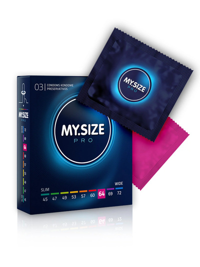 MY.SIZE №3 размер 64 латексные презервативы, 3 шт (Телесный) 