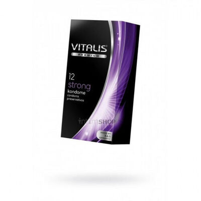 Презервативы Vitalis Premium Strong сверхпрочные, 12 шт (Бесцветный) 
