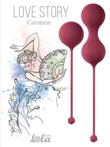 Набор вагинальных шариков Love Story Carmen Lavender Sunset, красный Lola Games Love Story 