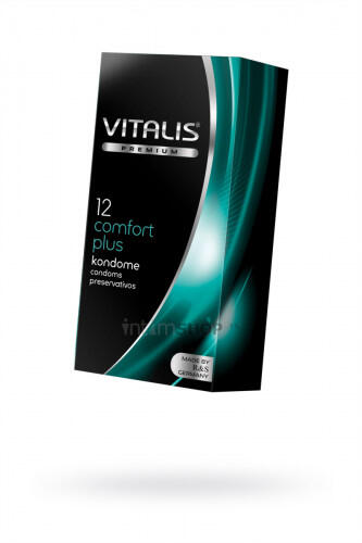 Презервативы Vitalis Premium Comfort Plus анатомической формы, 12 шт (Бесцветный) 