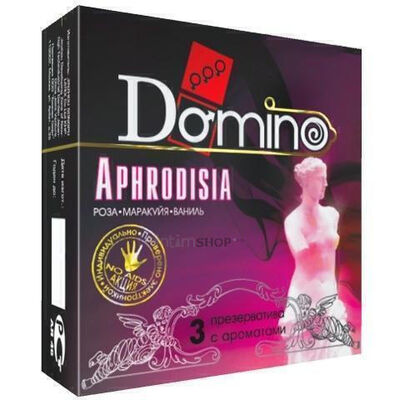 Презервативы Domino Aphrodisia Роза, Маракуя, Ваниль, 3 шт (Бесцветные) 