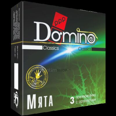 Презервативы Domino Classic Мята, 3 шт (Бесцветные) 