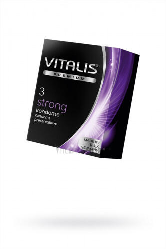 Презервативы Vitalis Premium Strong сверхпрочные, 3 шт (Бесцветный) 