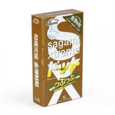 Презервативы SAGAMI Xtreme Feel UP 10шт. усиливающие ощущения (Бесцветный) 