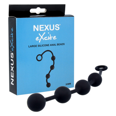 Nexus Excite - Анальная цепочка большая, 21,5 см (черный) 