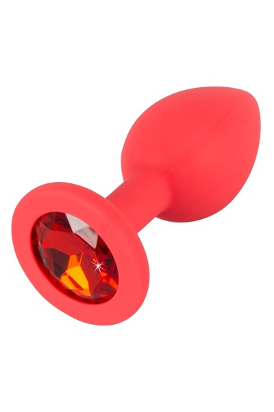 Colorful Joy - Пробка анальная с красным кристаллом, 7,2 см (красный) You2Toys 