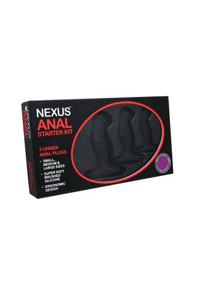 Nexus - Набор анальных втулок, 3 шт (Черный) 