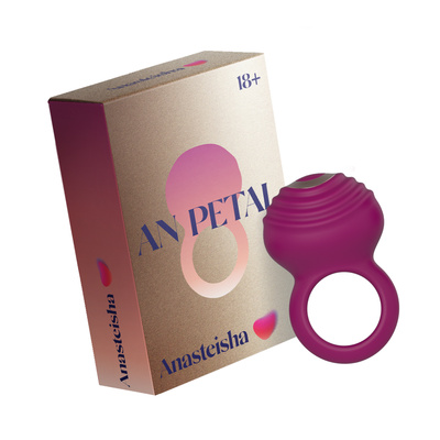 AN Petal - Перезаряжаемое эрекционное кольцо, 7,4 см (фиолетовый) Anasteisha 