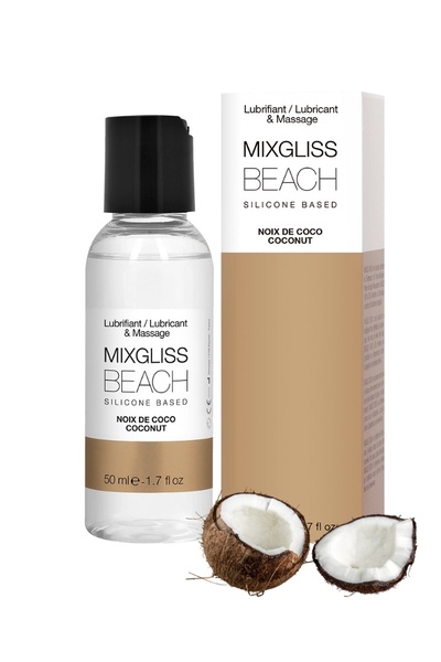 MixGliss Beach Noix de Coco - Смазка на силиконовой основе, 50 мл 