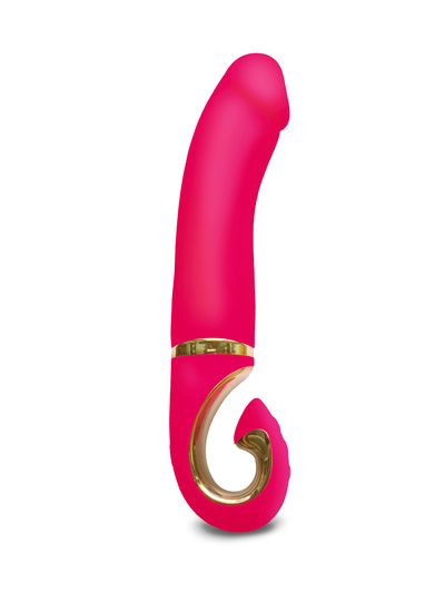 Gvibe Gjay - Эргономичный вибратор из самого реалистичного материала, 22х3.7 см Gvibe (Fun Toys) (Розовый) 