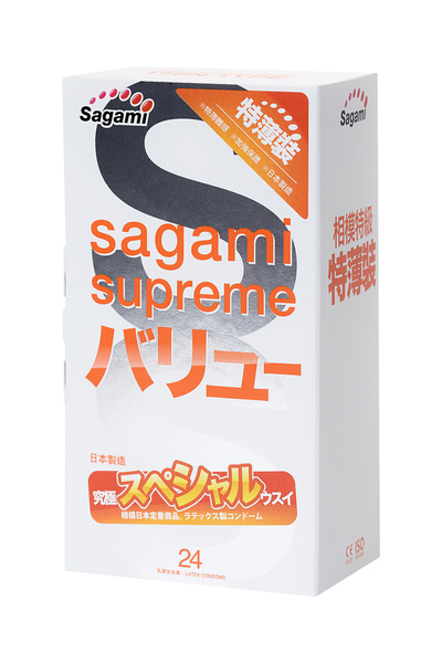 Sagami №3 Xtreme - Презервативы ультратонкие, 19 см (прозрачный) 