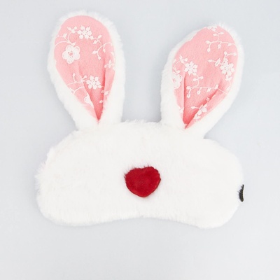 Маска для сна Kawaii Factory Bunny Heart, белая (Белый) 