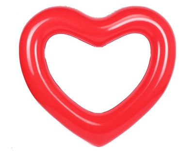 Круг надувной Love Swimming Laps Сердце красное, 120 см Прочие (Красный) 