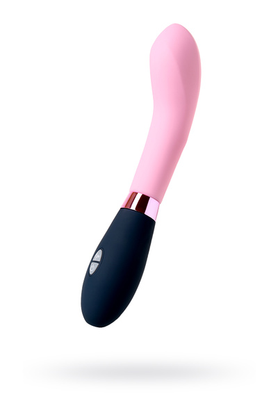Универсальный массажер Eromantica Monica, силикон, розовый, 21 см (Розово-серый) 