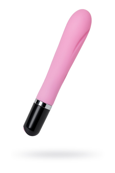 Нереалистичный вибратор L'EROINA by TOYFA Polly, силикон, розовый, 18,3 см, Ø 3 см (Розово-черный) 