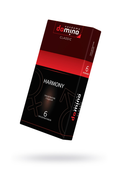 Презервативы Domino, harmony, 18 см, 5,2 см, 6 шт. Luxe (Прозрачный) 