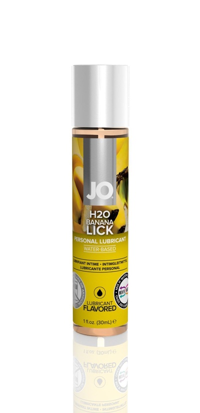 System JO H20 Banana Lick-оральна змазка зі смаком банана, 30 мл 
