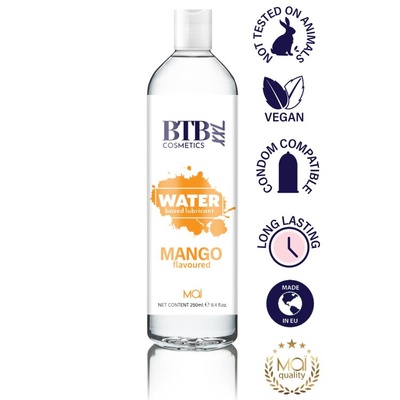 BTB Flavored Mango - Змазка на водній основі з ароматом манго, 250 мл BTB Cosmetics 
